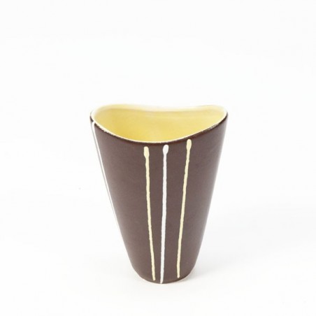 Small brown vase