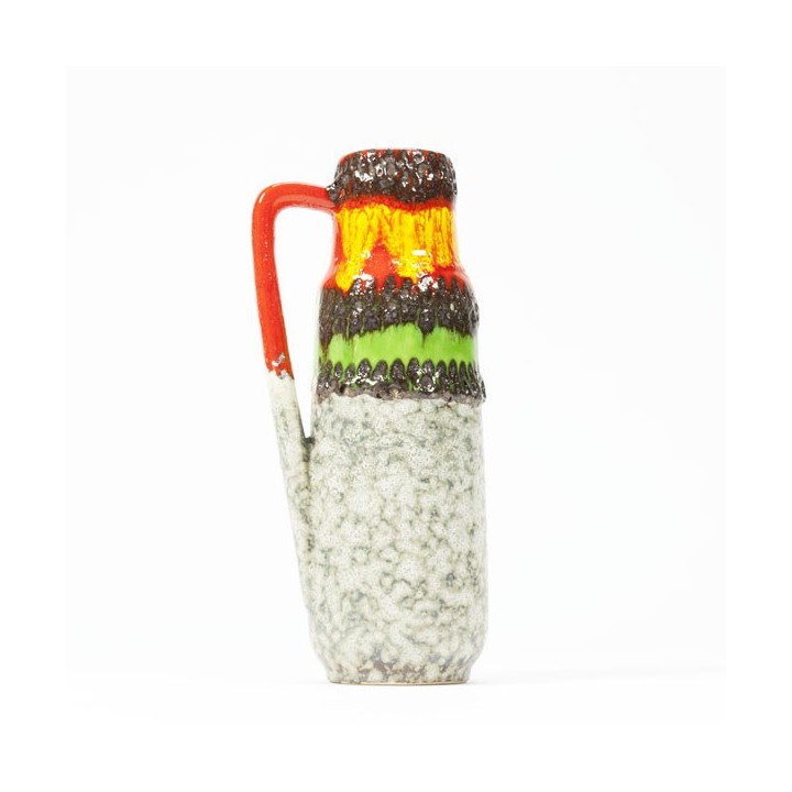 West Germany vase with bright colors - Retro Studio