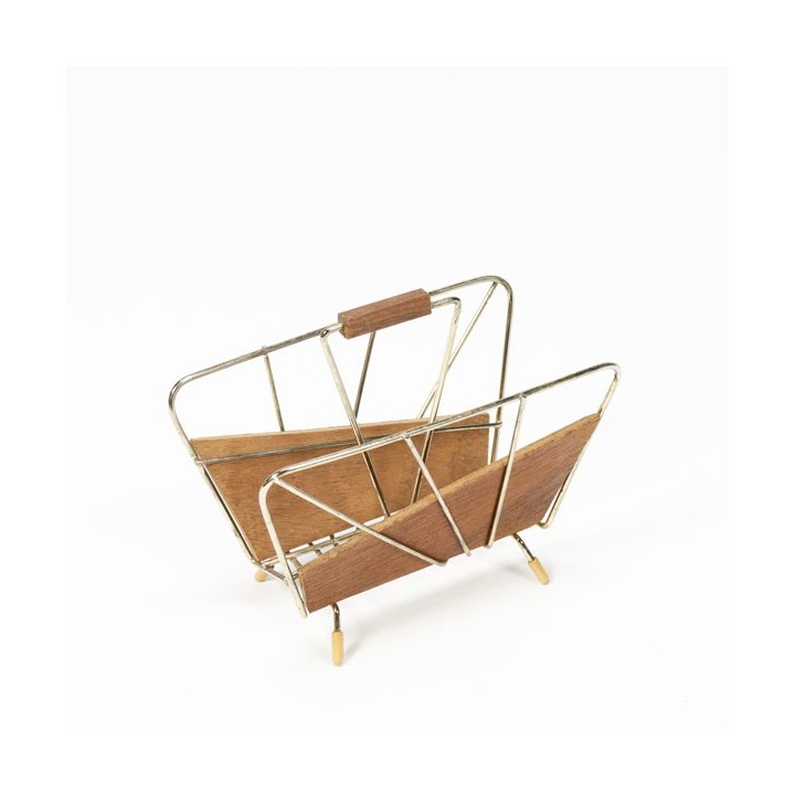 Mail holder with teak - Retro Studio