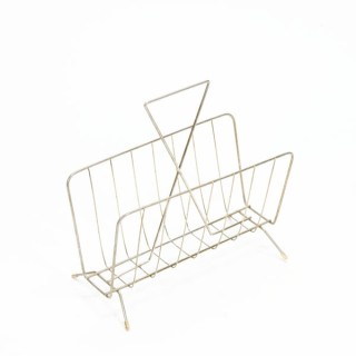 Magazine rack brass no. 3 - Retro Studio