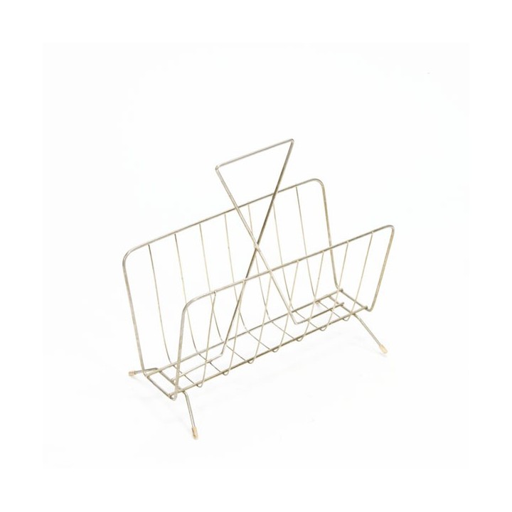 Magazine rack brass no. 3 - Retro Studio