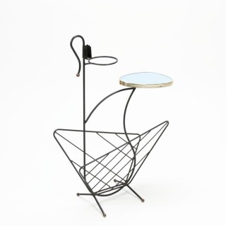 Magazine rack/ side table 1950's - Retro Studio