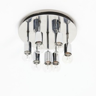 Chromen plafondlamp 1970's - Retro Studio