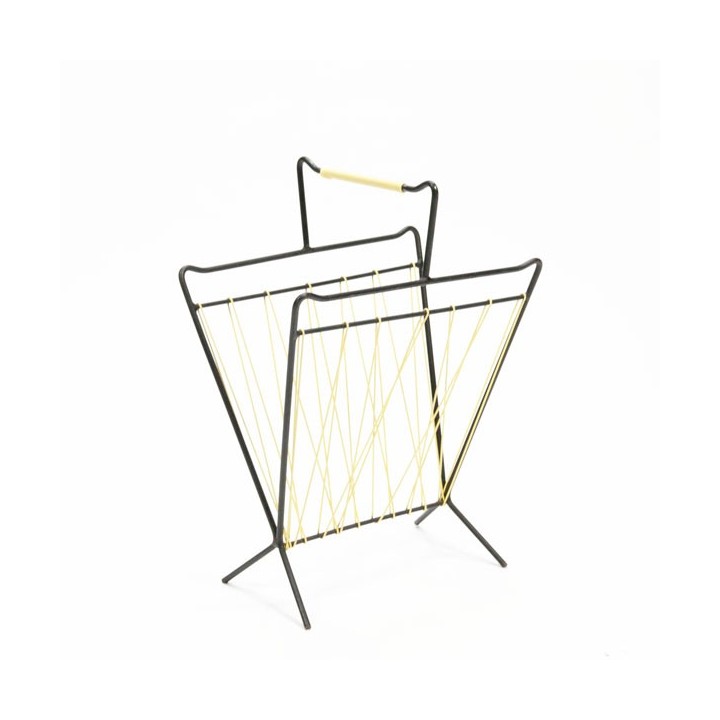 Metal magazine rack yellow - Retro Studio