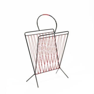 Metal magazine rack red - Retro Studio