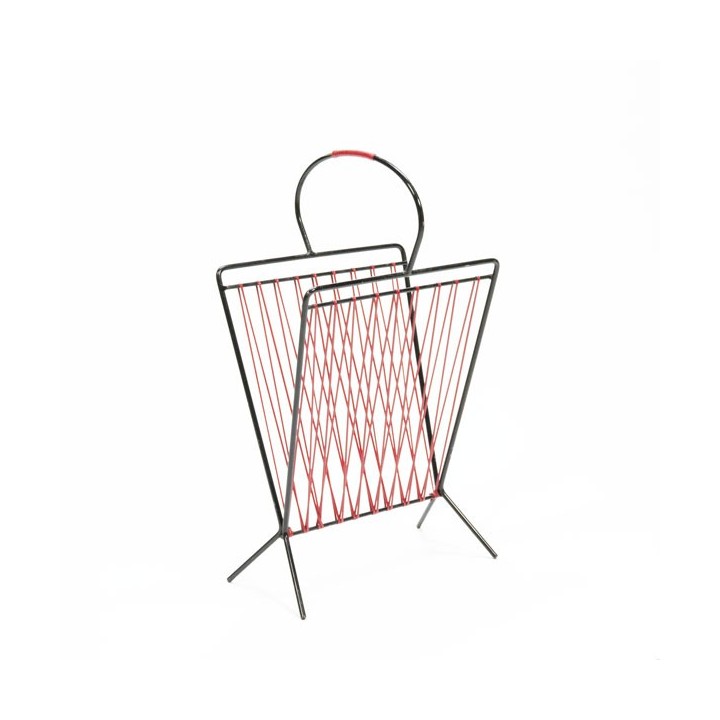 Metal magazine rack red - Retro Studio