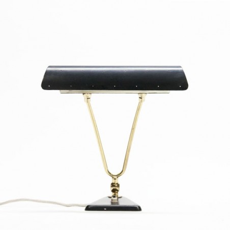 Black/ brass table lamp