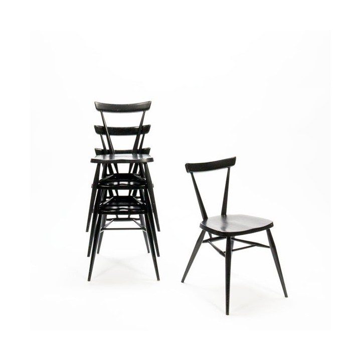 Ercol "Stacking chair" set of 4 - Retro Studio