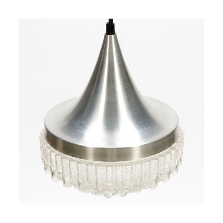 Aluminium/ glazen hanglamp - Retro Studio