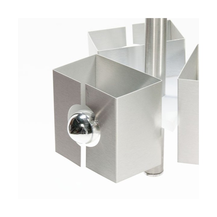 Aluminium hanglamp 1970's - Retro Studio