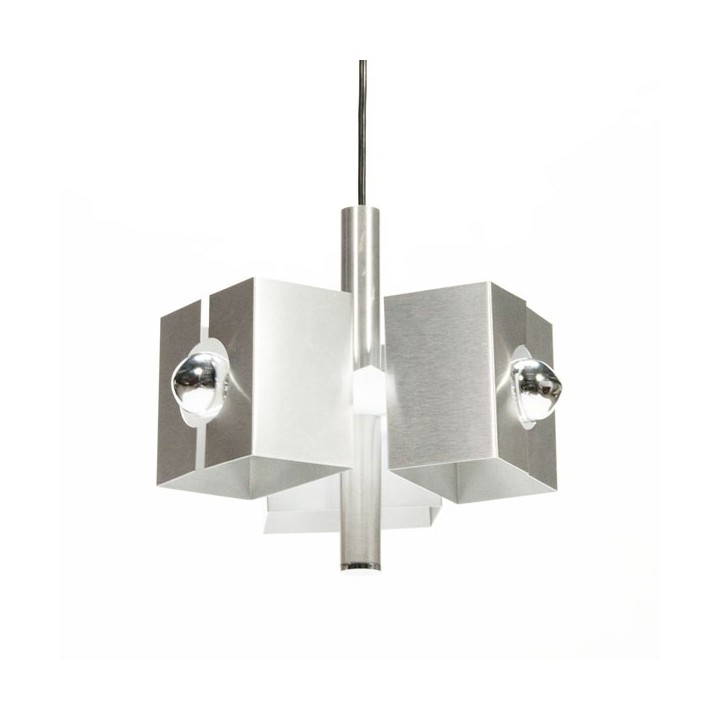 Aluminium hanglamp 1970's - Retro Studio