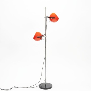 Staande bollamp oranje - Retro Studio
