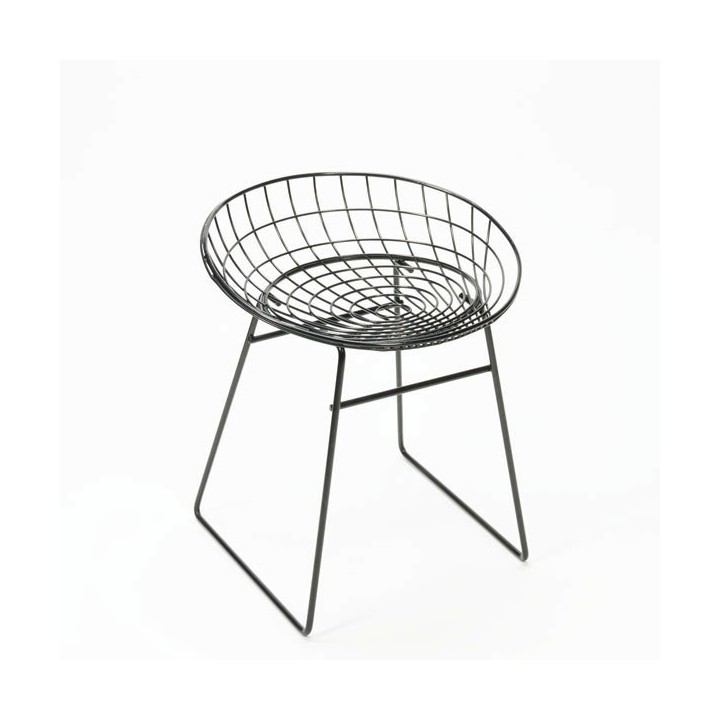 Cees Braakman wire stool black - Retro Studio
