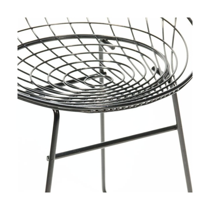Cees Braakman wire stool black - Retro Studio