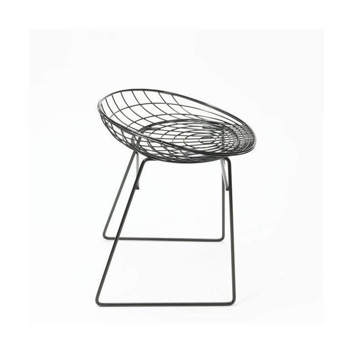 Cees Braakman wire stool black - Retro Studio
