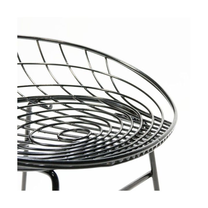 Cees Braakman wire stool black - Retro Studio