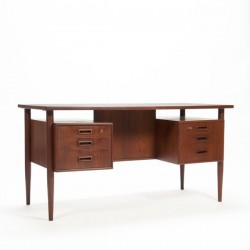 Large Scandinavian desk in teak no. 1