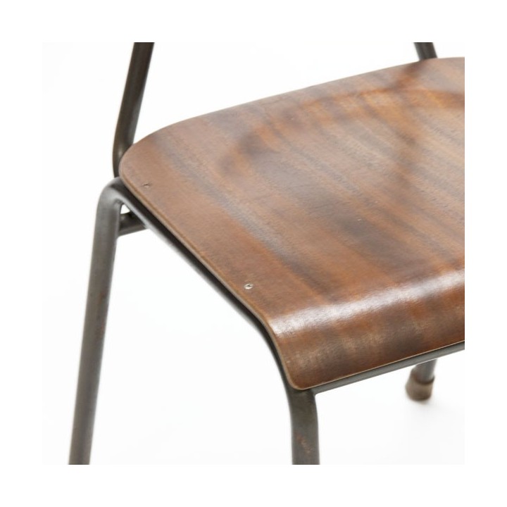 Set of 6 industrial Danish chairs - Retro Studio