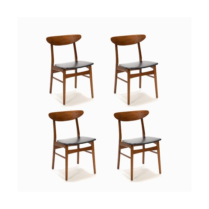 Set van 4 Farstrup stoelen model 210 - Retro Studio