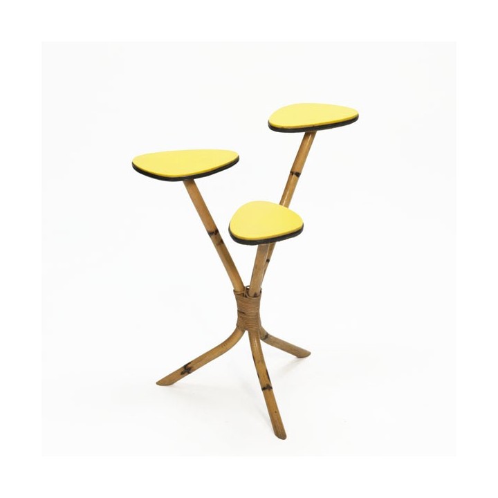 Bamboe bijzettafeltje 1950's - Retro Studio