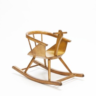 Plywood rocking horse 1950's - Retro Studio