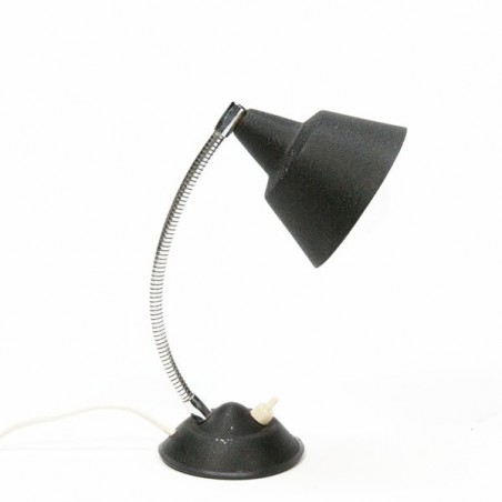 Small black table lamp