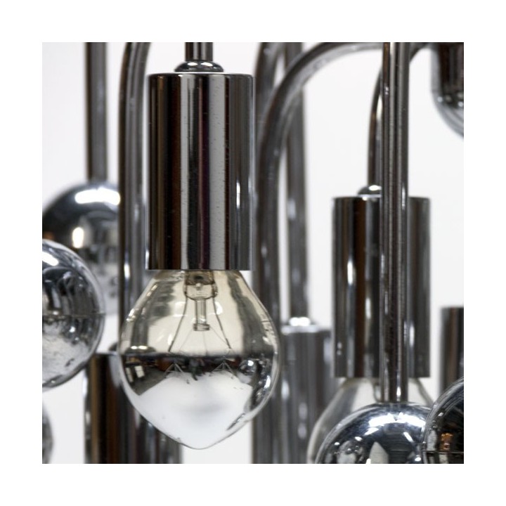 Chrome hanglamp light with small balls - Retro Studio