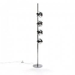 Standing floor lamp in chrome
