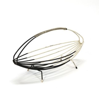 Fruit plate black/ white 1950's - Retro Studio