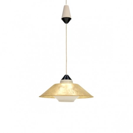Hanging lamp with fiberglass shade by Philips