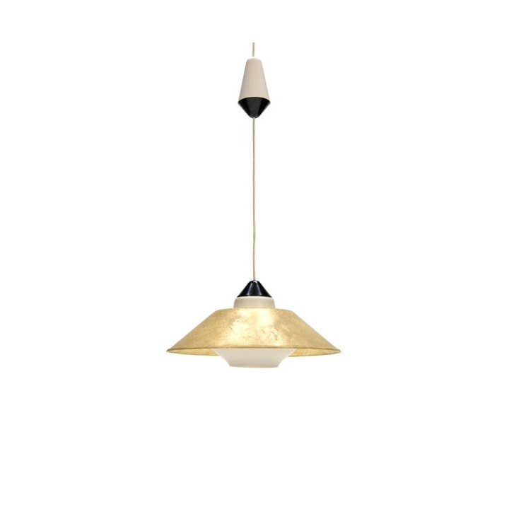 Hanging lamp with fiberglass shade by Philips - Retro Studio