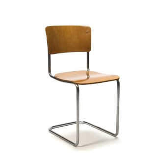 Houten buisframe stoel - Retro Studio