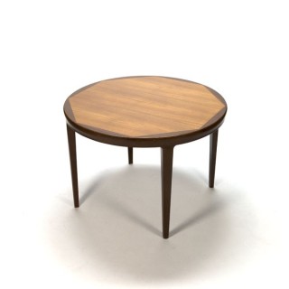 Ronde eettafel met ingelegd blad - Retro Studio