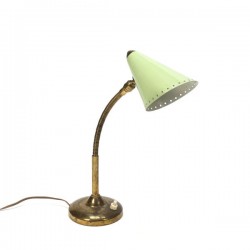 Green/ brass table lamp