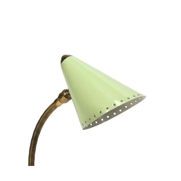 Green/ brass table lamp - Retro Studio