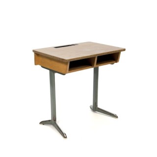 Industrial school desk wood - Retro Studio