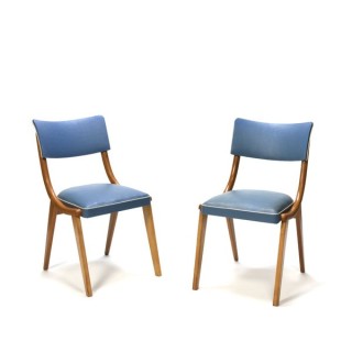 Set of 2 chair 1950's blue - Retro Studio