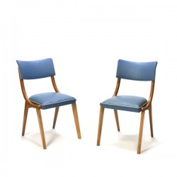Set of 2 chair 1950's blue