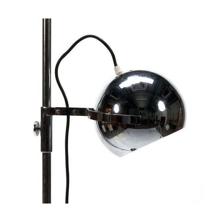 Standing floor lamp with chrome ball - Retro Studio