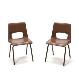 Set of 2 child's school chairs by Eromes - Retro Studio