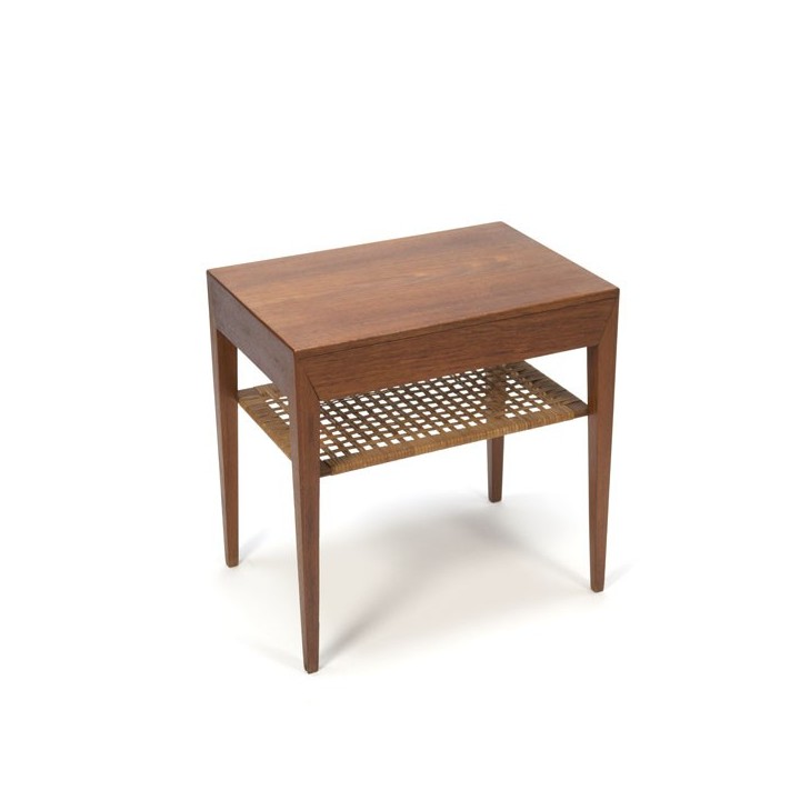 Side table with drawer in teak - Retro Studio