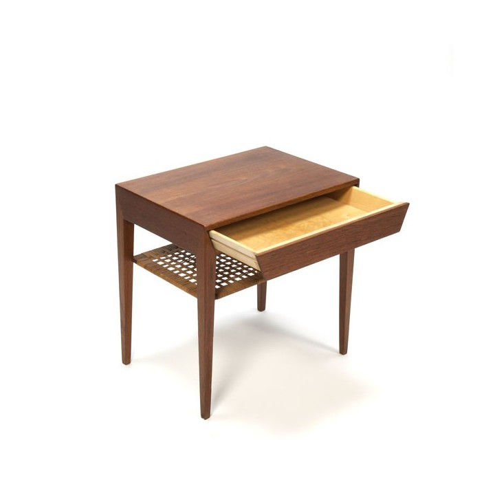 Side table with drawer in teak - Retro Studio