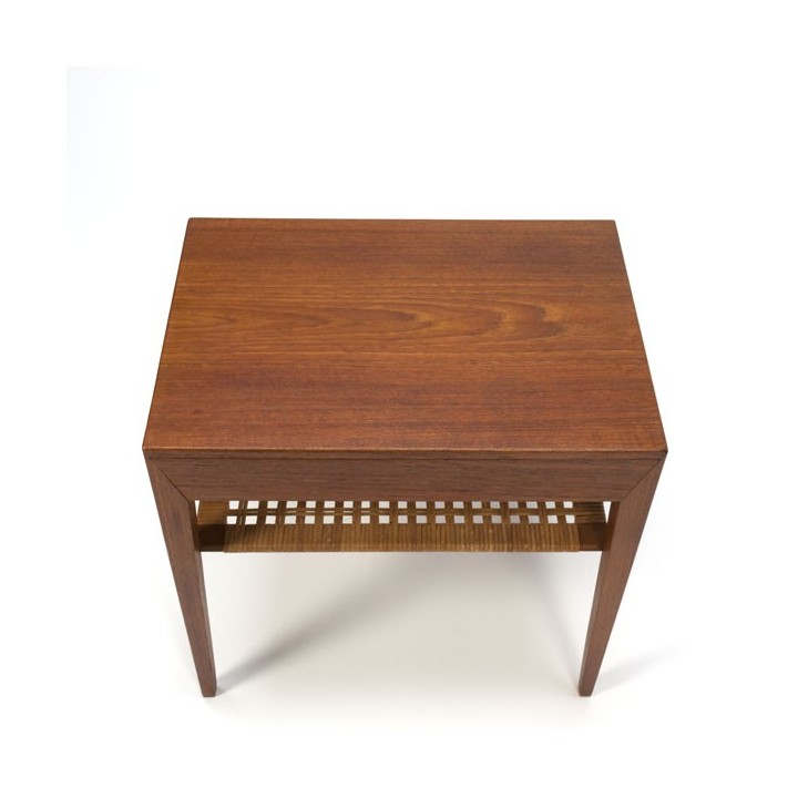Side table with drawer in teak - Retro Studio