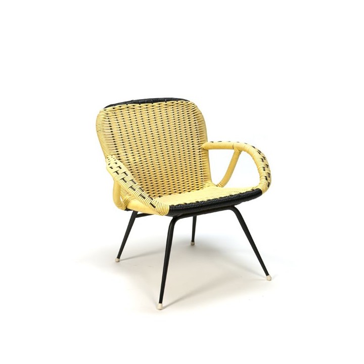 Gele fauteuil uit de fifties - Retro Studio