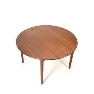 Ronde teakhouten eettafel - Retro Studio