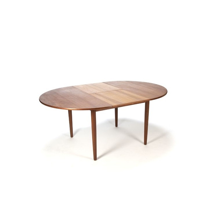Round teak dining table - Retro Studio
