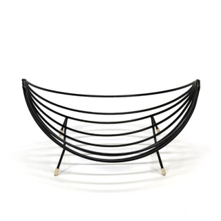 Fruit plate black 1950's - Retro Studio