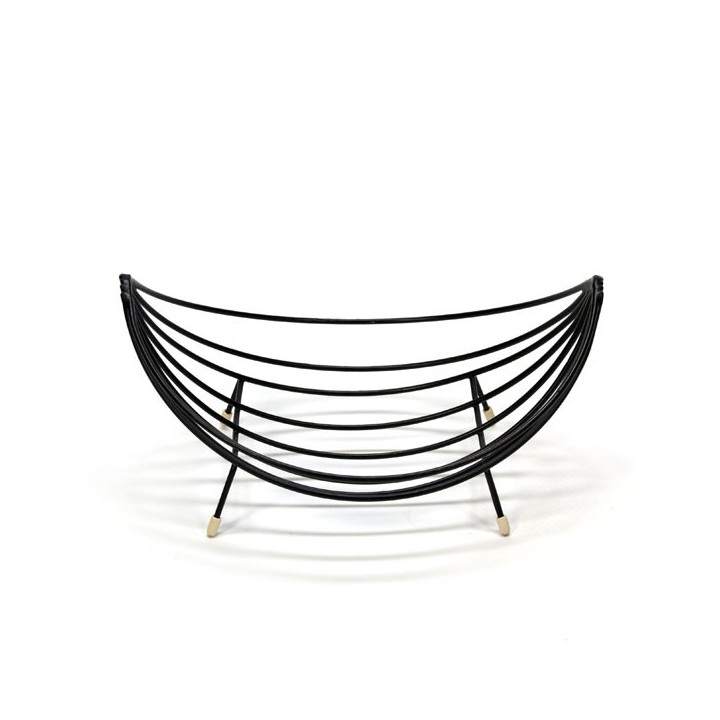 Fruit plate black 1950's - Retro Studio