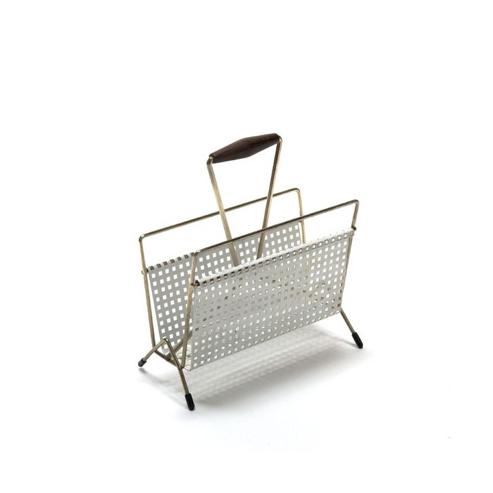 Brievenhouder wit geperforeerd metaal nr 2 - Retro Studio