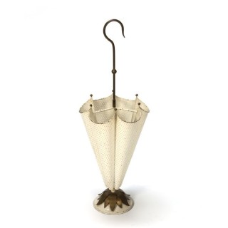 Umbrella stand cream/ brass - Retro Studio